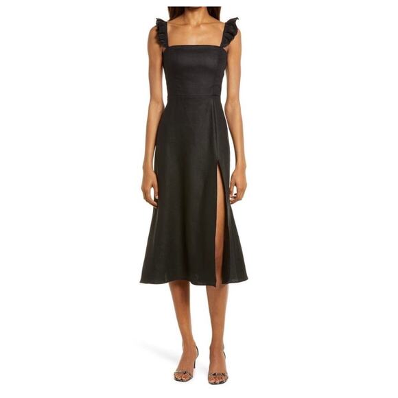 Reformation Spaulding Linen Dress - Picture 1 of 9